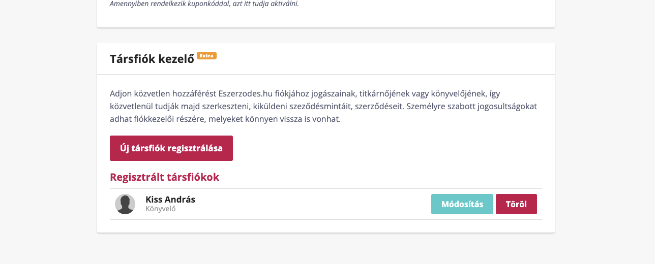 Companion account manager - Darba koplietošana